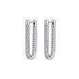Orecchini in argento 925‰, 120 cubic zirconia bianchi