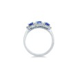 Anello MIRCO VISCONTI in oro bianco con zaffiri e diamanti