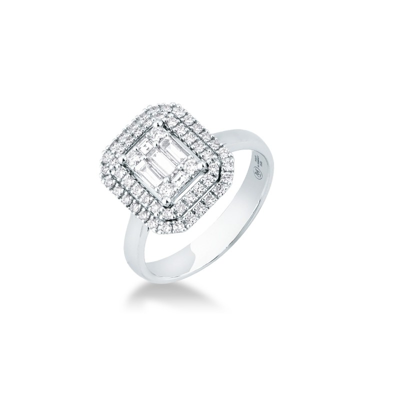 Anello MIRCO VISCONTI con diamanti in oro bianco