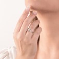 Anello MIRCO VISCONTI Solitario con Diamante in Oro Bianco Anello MIRCO VISCONTI Solitario con Diamante in Oro Bianco