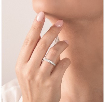 Riviera Mirco Visconti con diamanti in oro bianco