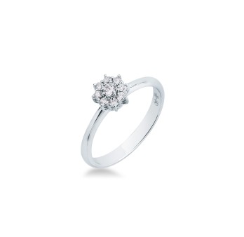 Anello MIRCO VISCONTI con Diamanti in Oro Bianco