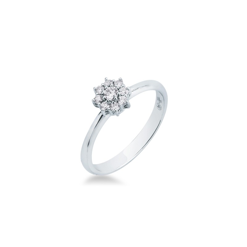 Anello MIRCO VISCONTI con Diamanti in Oro Bianco