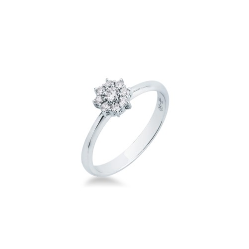 Anello MIRCO VISCONTI con Diamanti in Oro Bianco
