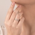 Anello MIRCO VISCONTI con Diamanti in Oro Bianco