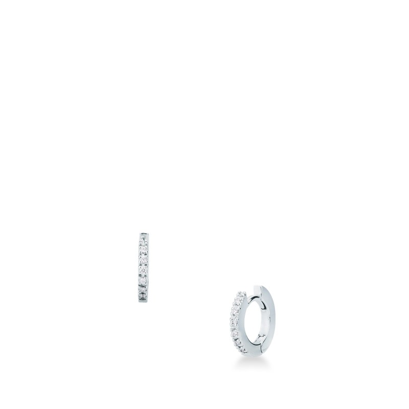 Orecchini MIRCO VISCONTI a cerchio con Diamanti in Oro Bianco Orecchini MIRCO VISCONTI a cerchio con Diamanti in Oro Bianco