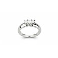 Anello Trilogy NARDELLI con diamanti in oro Bianco