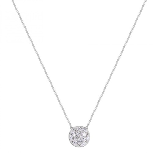 Collana corta in argento 925‰, 13 cubic zirconia bianchi